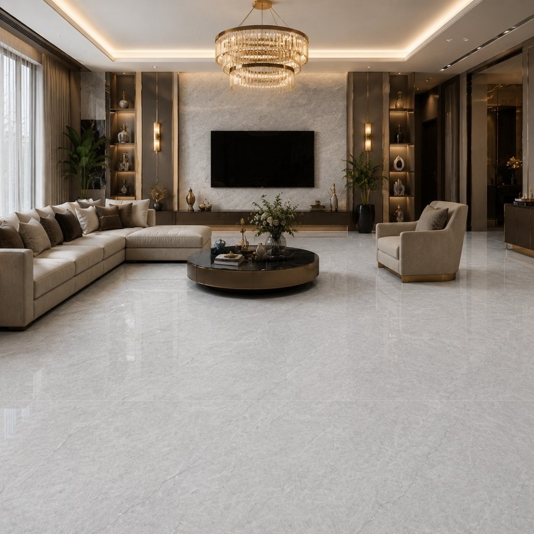AL En Austin Grey Marble & Stone Living Area Tiles - My Home Studio